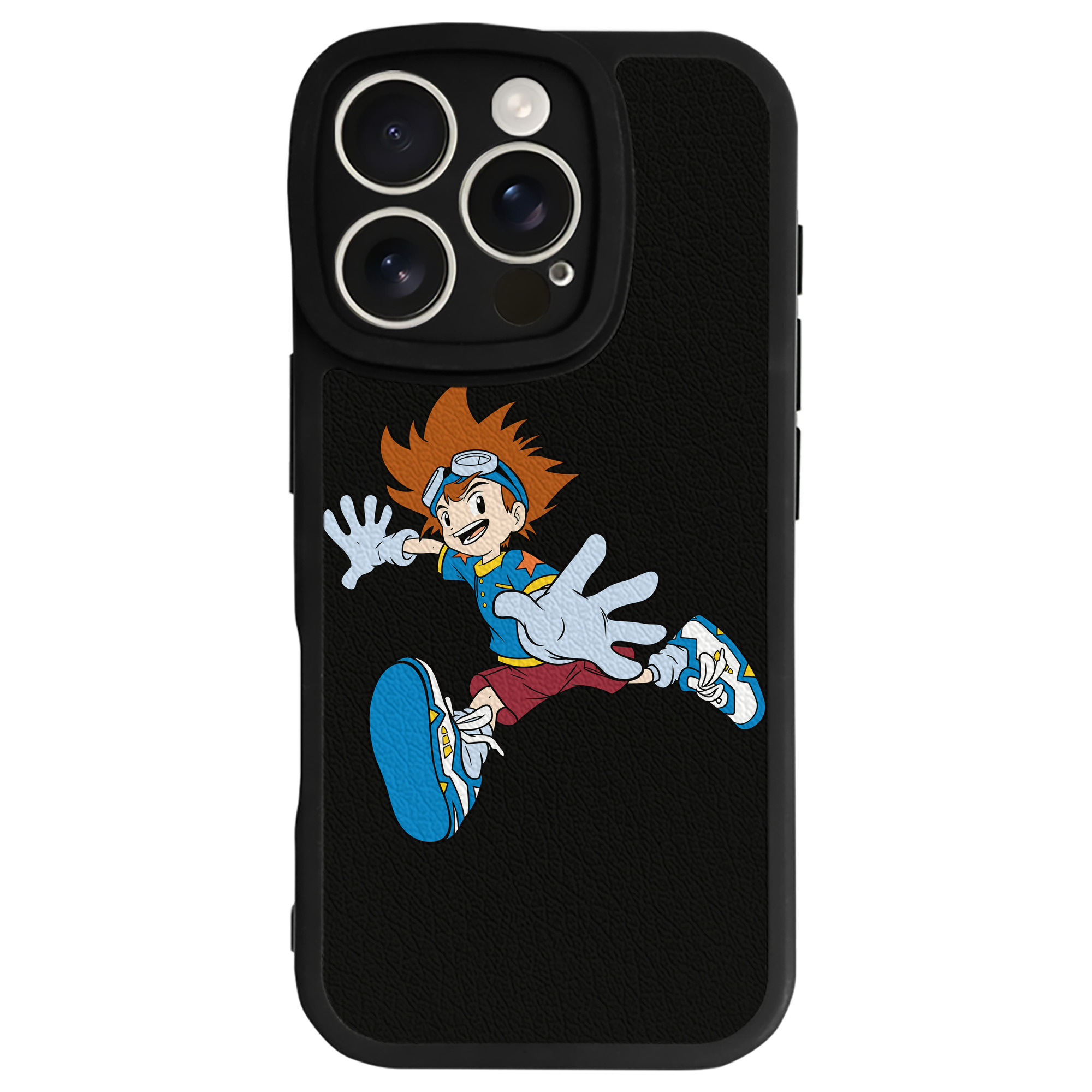 （画像用） Digimon デジタルモンスター/デジモン 【iPhone 16シリーズ対応】シリコンスマホケース（レザー調） 材質：シリコン